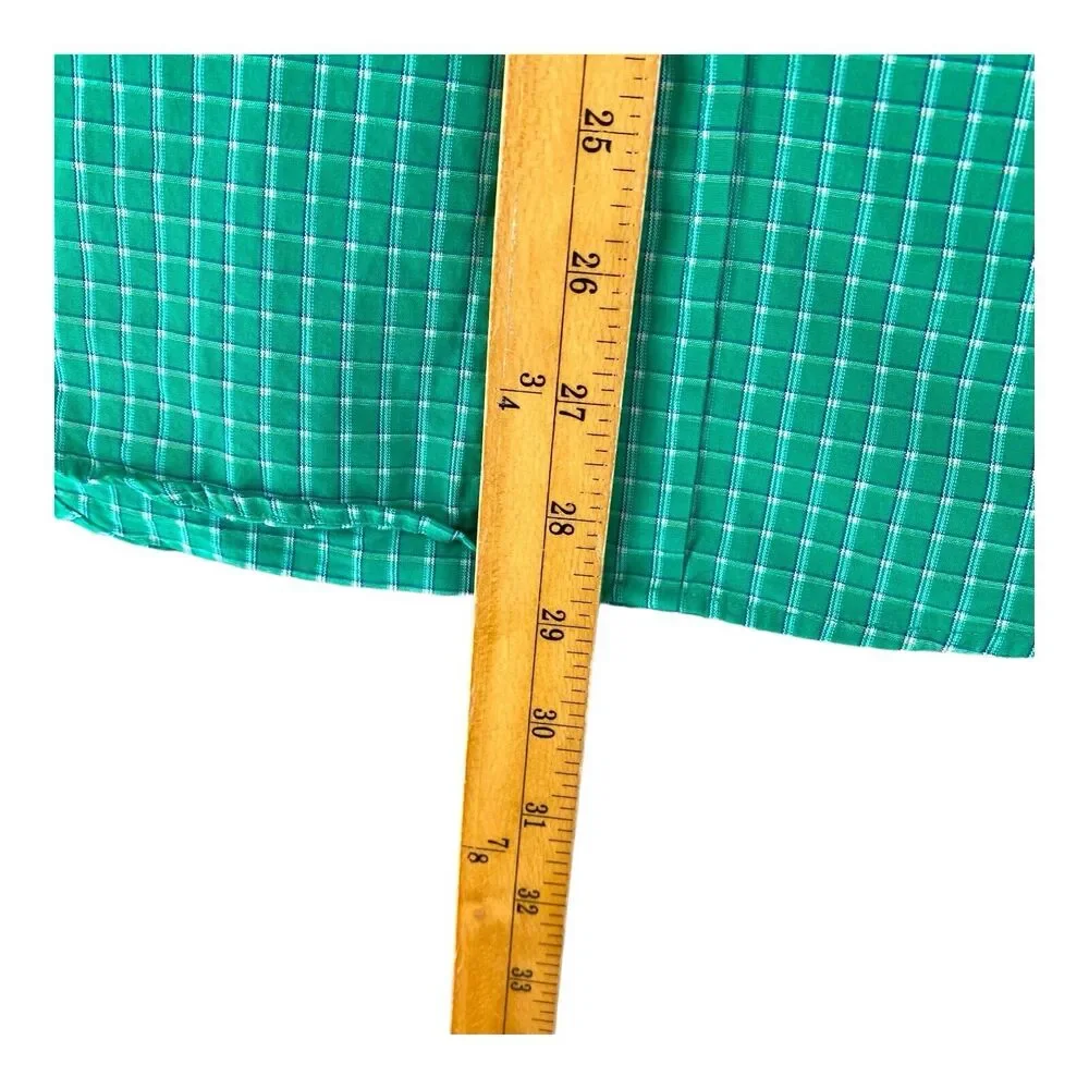 Brooks Brothers Men's Button Down‎ Short Sleeve Blue Check Shirt XS